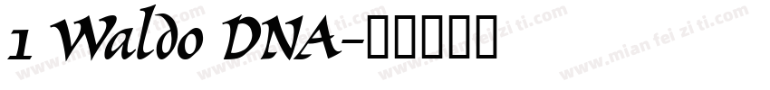 1 Waldo DNA字体转换
